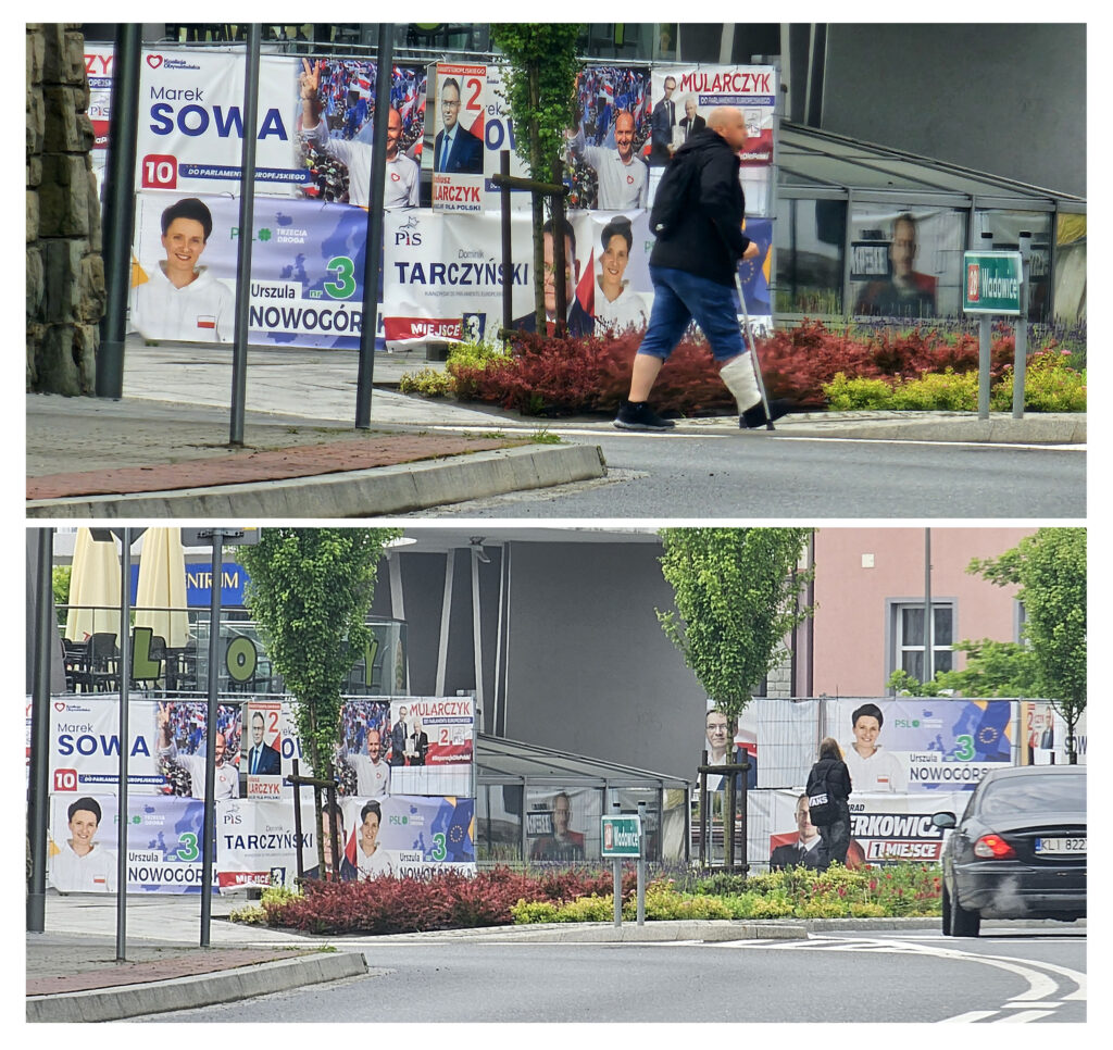 Rynek w Limanowej tuż po wyborach do PE w 2024 r.