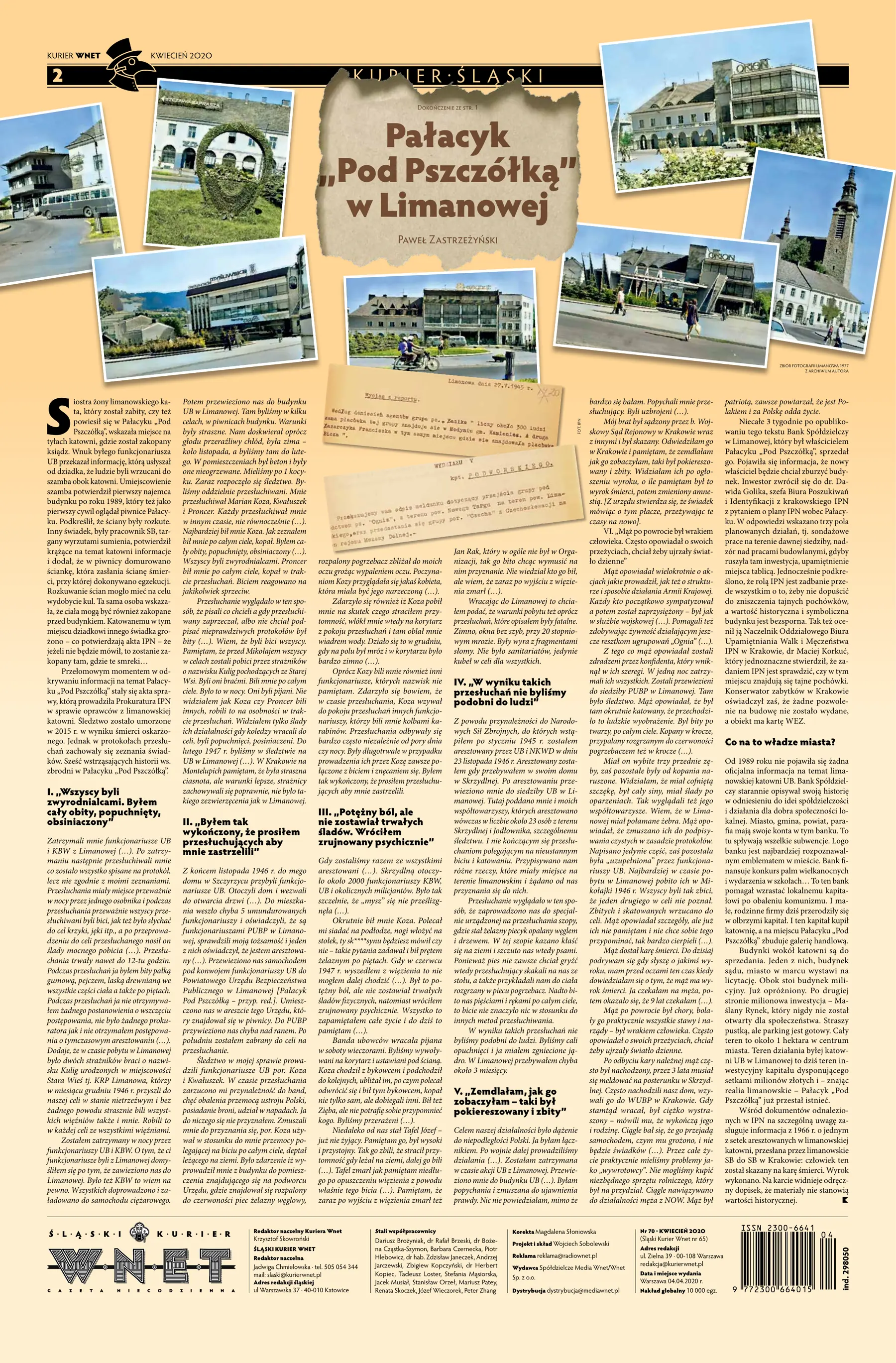 Artykuł o Pałacyku pod Pszczółką w Kurierze WNET