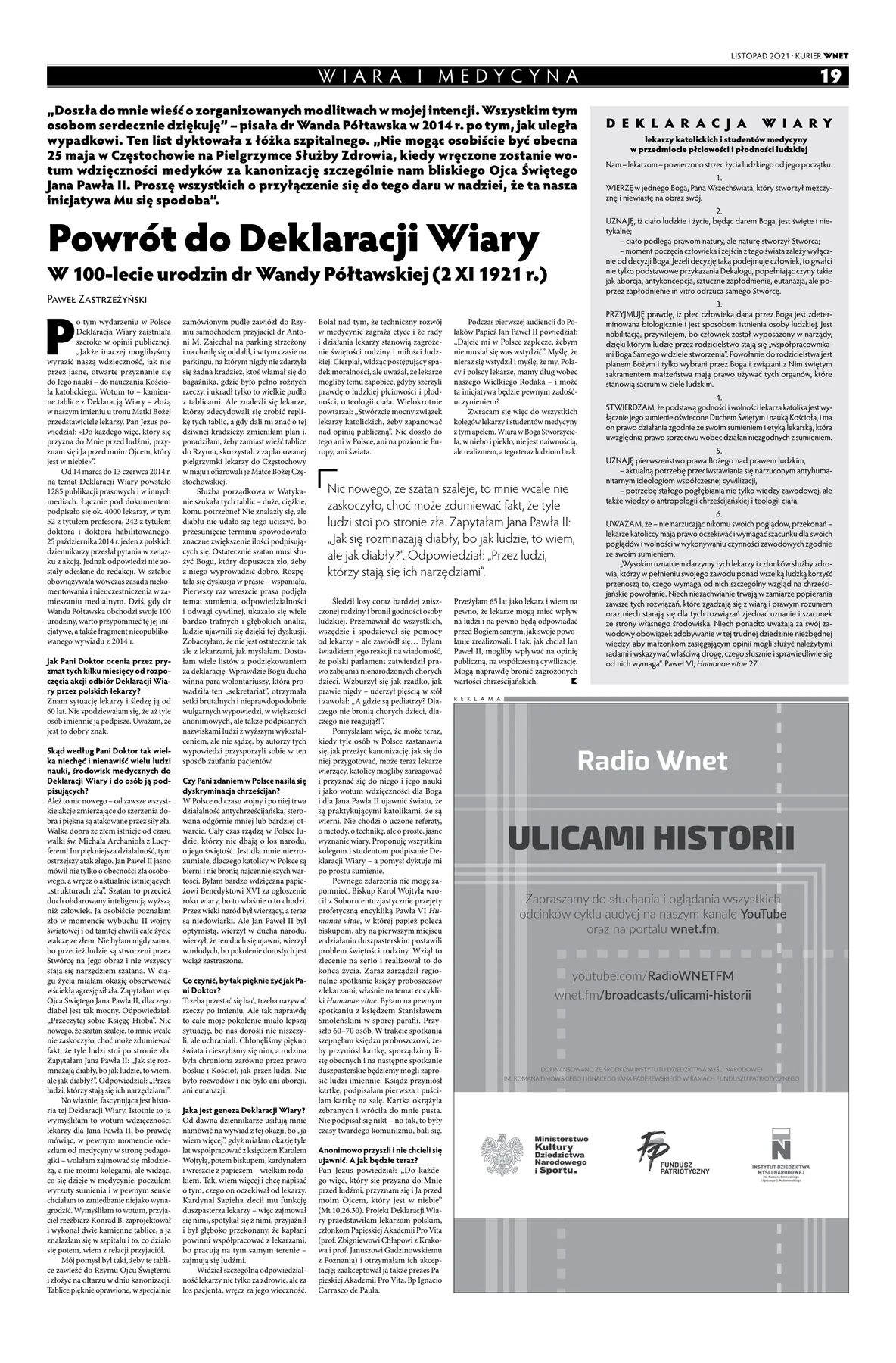 Podgląd publikacji: Powrót do Deklaracji Wiary